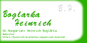 boglarka heinrich business card